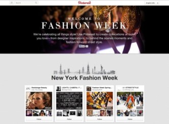 fashion week - pinterest hub