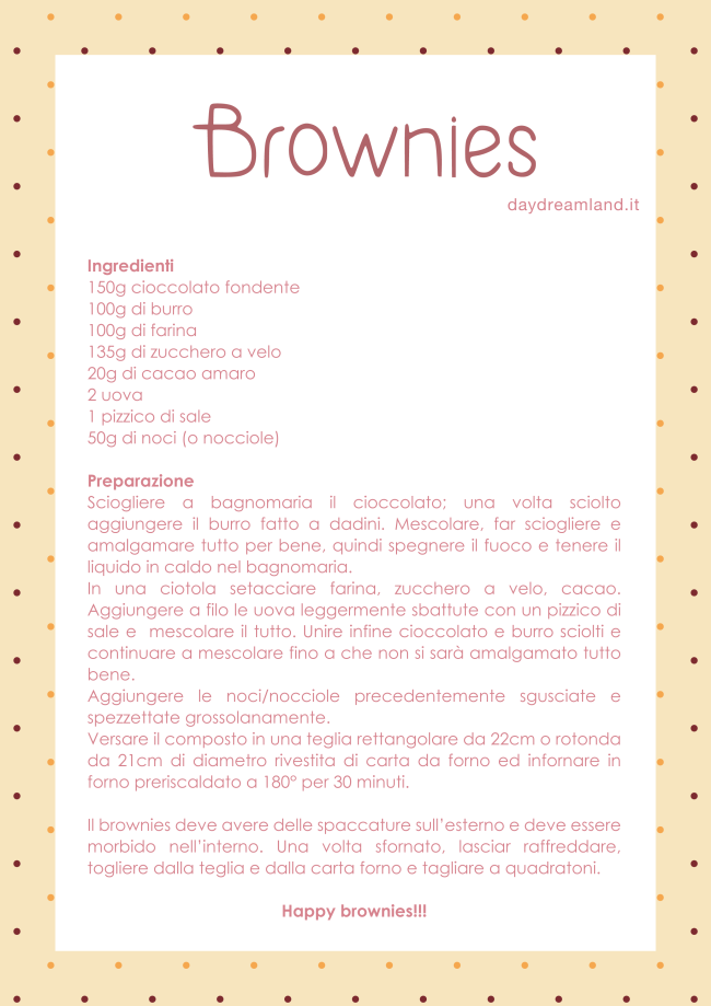 brownies recipe